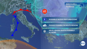Esperti: Rischio neve a bassa quota a inizio dicembre al Nord