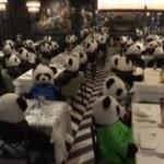 Germania: peluche di panda i seduti a tavola, la protesta di un ristorante contro il lockdown