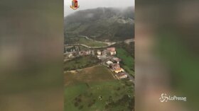 Sardegna, Bitti invasa dal fango vista dall’alto
