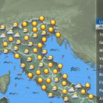 Il tempo previsto per lunedì 30 novembre