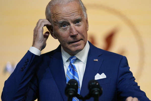 Il Presidente eletto Joe Biden parla dal Queen Theater di Wilmington