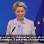 Schengen, von der Leyen: “Dobbiamo farlo funzionare”
