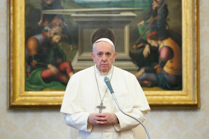 Udienza Generale di Papa Francesco presso la Biblioteca del Palazzo Apostolico