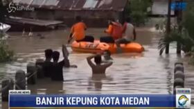 Indonesia: inondazioni nella provincia di Sumatra settentrionale, strade come fiumi