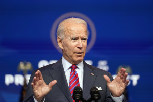 Usa, il presidente eletto Joe Biden al teatro The Queen di Wilmington
