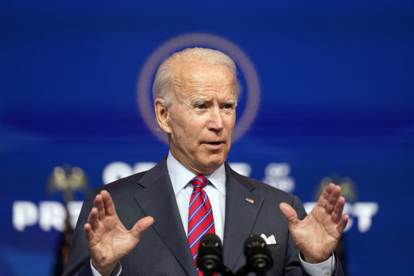 Usa, il presidente eletto Joe Biden al teatro The Queen di Wilmington