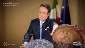 Crozza/Conte: “Non arrivo a mangiare il panettone, devo togliermi dalle balle Renzi”