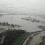 Modena, il Panaro esondato visto dall’alto