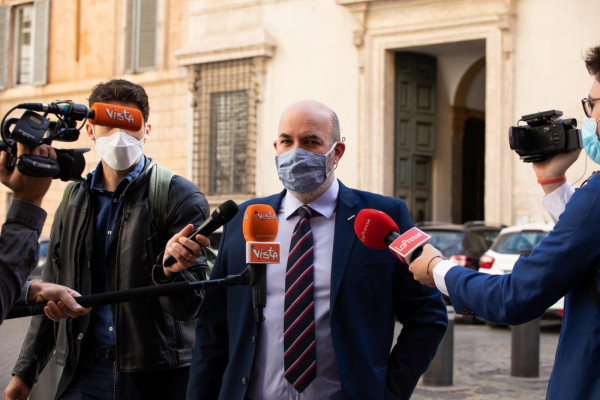 Arrivo dei senatori a Palazzo Madama per votare fiducia ad Alfonsp Bonafede