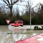 Maltempo nel modenese, i vigili del fuoco ancora al lavoro a Nonantola