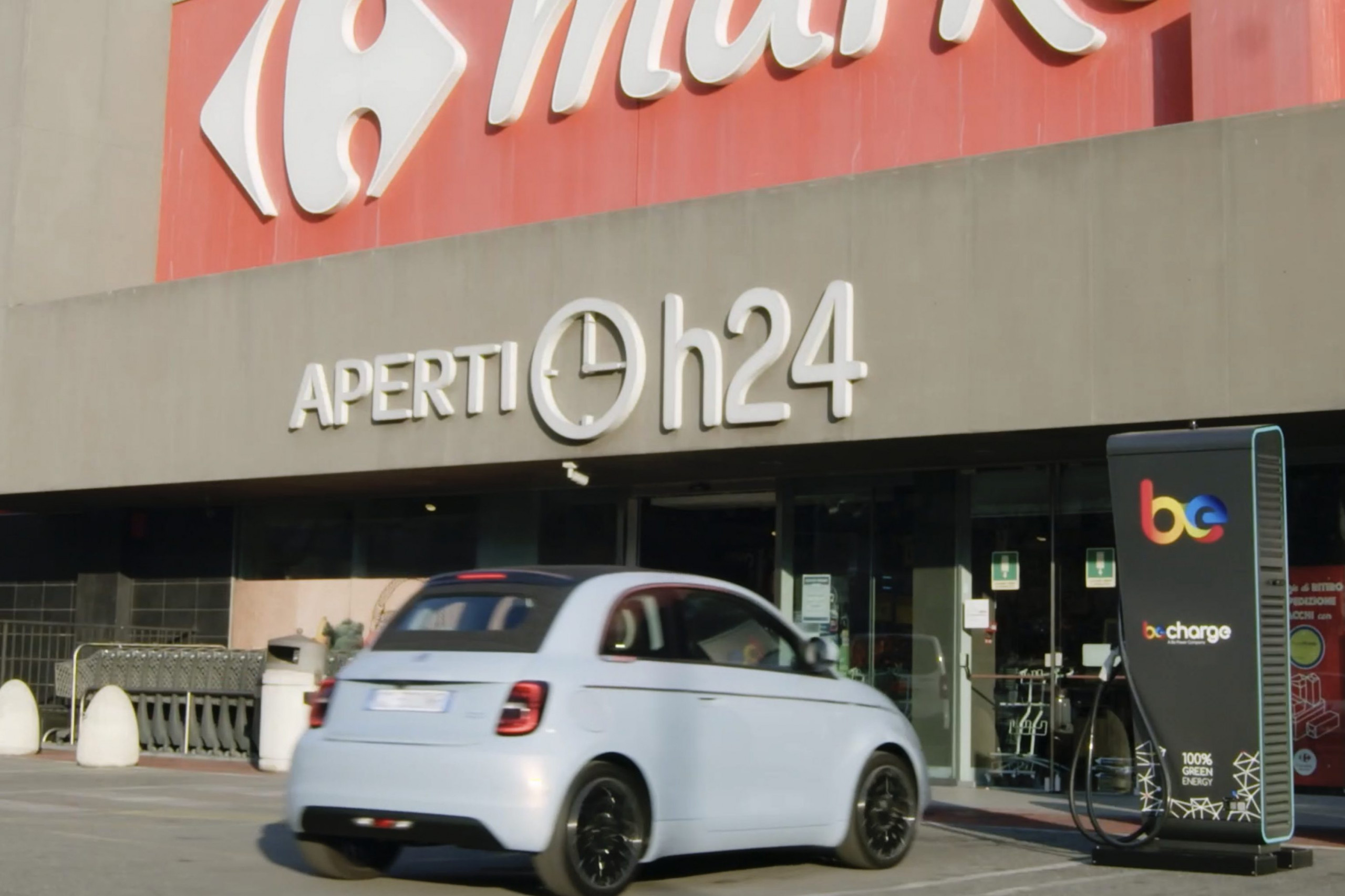 Fca, Carrefour e Be Charge presentano il progetto ‘Shop & Charge’ per la mobilità elettrica