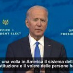 Biden dopo il voto dei Grandi Elettori: “Costituzione e democrazia hanno prevalso”