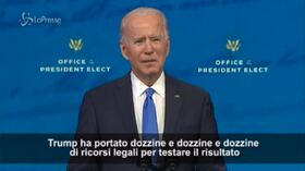 Usa 2020, Biden: “È il momento di voltare pagina per guarire”