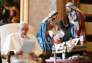 Udienza Generale di Papa Francesco presso la Biblioteca del Palazzo Apostolico