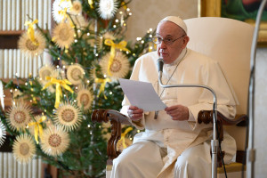 Udienza Generale di Papa Francesco presso la Biblioteca del Palazzo Apostolico