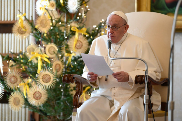 Udienza Generale di Papa Francesco presso la Biblioteca del Palazzo Apostolico