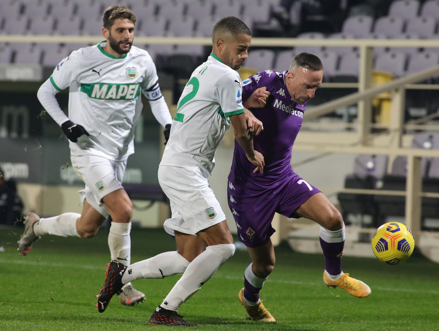 Serie A, a Sassuolo non basta Traore: la Fiorentina risponde con Vlahovic, 1-1
