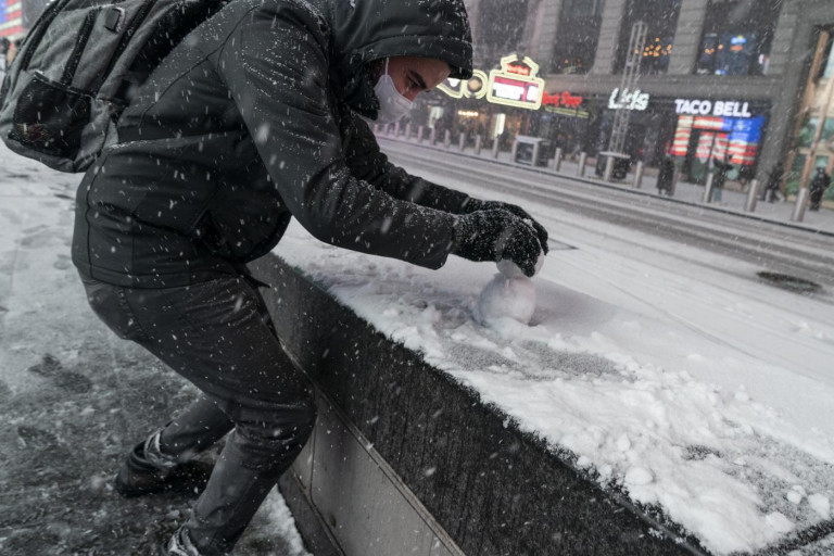 Forte nevicate a New York
