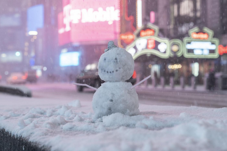 Forte nevicate a New York