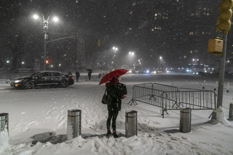 Forte nevicate a New York