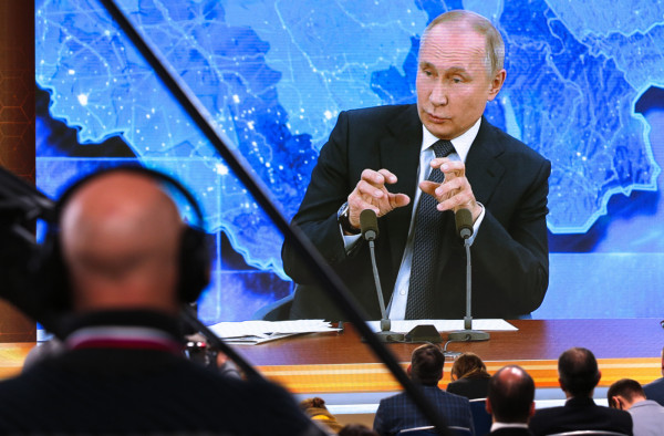Russia, Vladimir Putin in conferenza stampa di fine anno