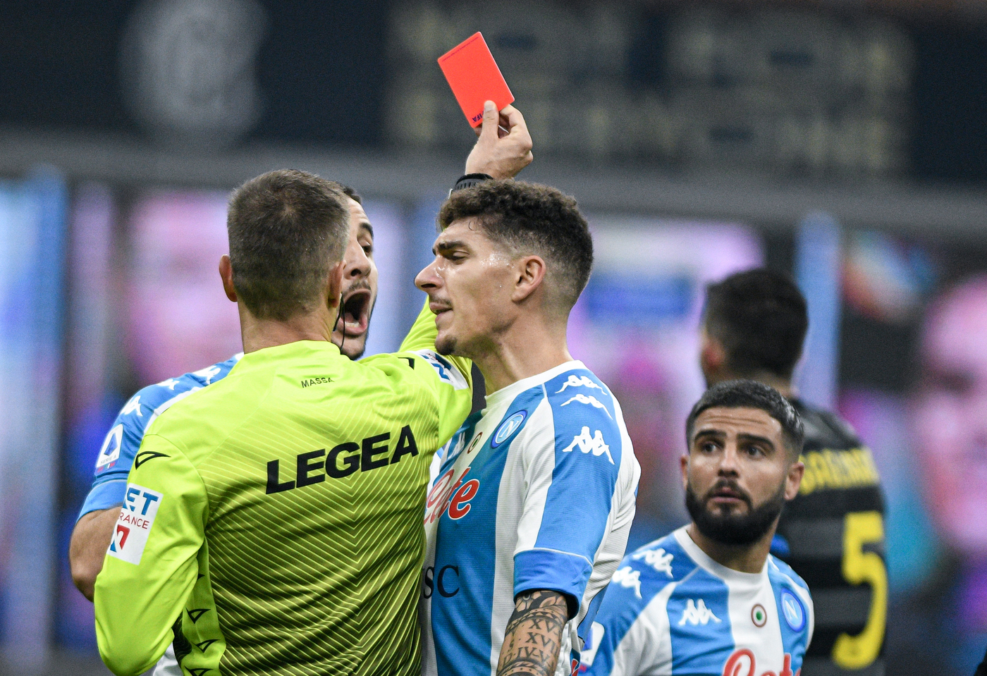 Giudice sportivo: un turno di squalifica e multa per Insigne Giudice sportivo: un turno di squalifica e multa per Insigne
