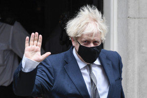 Londra, il Primo Ministro britannico Boris Johnson si reca alla Camera dei Comuni