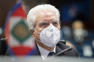 Il Presidente Sergio Mattarella alla sede del Comando Operativo di vertice Interforze