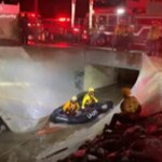 California, equipaggio in gommone salva una coppia intrappolata in un tunnel