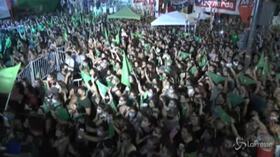 Argentina: sì alla legalizzazione dell’aborto, esplode la festa in piazza