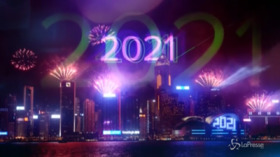 Hong Kong, show virtuale per salutare l’arrivo del 2021