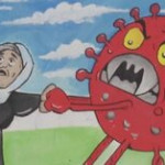 Gaza, la speranza per un 2021 migliore nel murale anti-Coronavirus