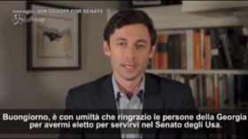 Georgia, il dem Ossoff proclama la vittoria: “Grazie per la vostra fiducia”