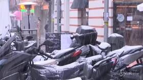 Madrid sotto la neve: non accadeva da 10 anni