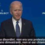 Usa, Biden: “Non era una protesta, erano terroristi” | VIDEO