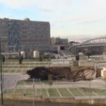Napoli, boato all’ospedale del Mare: enorme voragine in strada