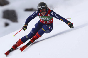 Sci alpino, allenamento discesa libera di Coppa del Mondo femminile a Sankt Anton in Austria