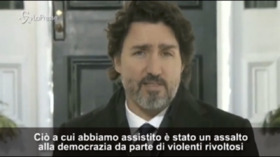 Trudeau: “Trump e altri politici hanno incitato le violenze di Washington”