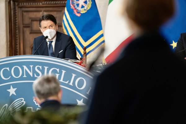 Conferenza stampa di fine anno del Presidente Conte