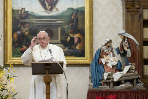 Angelus di Papa Francesco dalla Biblioteca Vaticana