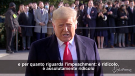 Usa, Trump: “Impeachment è ridicolo, fa arrabbiare. Ma non voglio violenza”