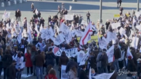 Roma, la protesta degli agenti di viaggio: “Dignità per il turismo”