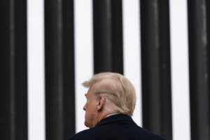 Trump toured the newly constructed wall along the US-Mexico border