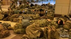 Usa, la Guardia Nazionale accampata nel Campidoglio per proteggere il Congresso | VIDEO
