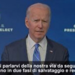 Biden annuncia l’American Recovery Plan: “Affronterò pandemia e darò assistenza economica”