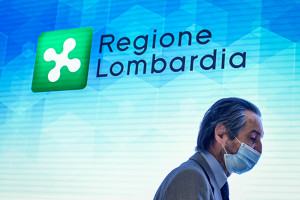 Conferenza del Presidente Regione Lombardia Attilio Fontana su rimpasto giunta regionale