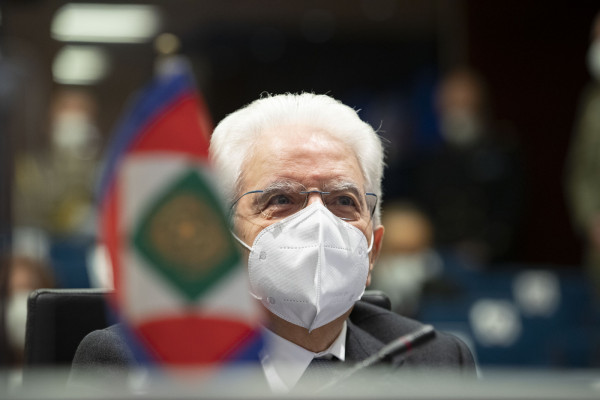 Il Presidente Sergio Mattarella alla sede del Comando Operativo di vertice Interforze