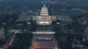 Usa: il risveglio di Capitol Hill nel giorno dell’Inaguration Day, il time lapse