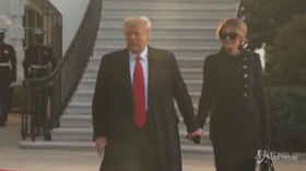 Inauguration Day, Donald Trump e Melania lasciano Casa Bianca