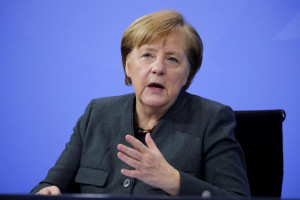 Angela Merkel. Virus Outbreak Germany